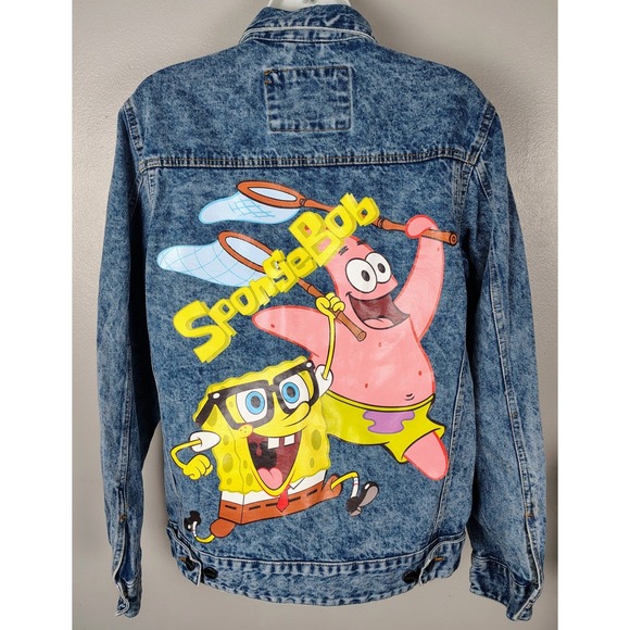Members Only Other - Members Only Nickelodeon Spongebob Patrick Acid Wash Denim Jacket Small